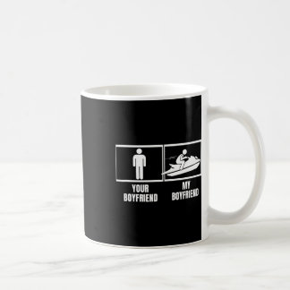 Caneca De Café Passeio de Jet Ski Seu Namorado Meu Namorado Jet S