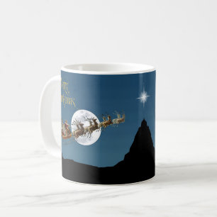 Caneca De Café Passeio do trenó do papai noel