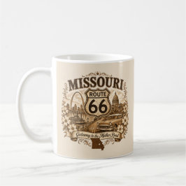 Caneca De Café Passeio Matinal na Rota 66 Gateway Missouri