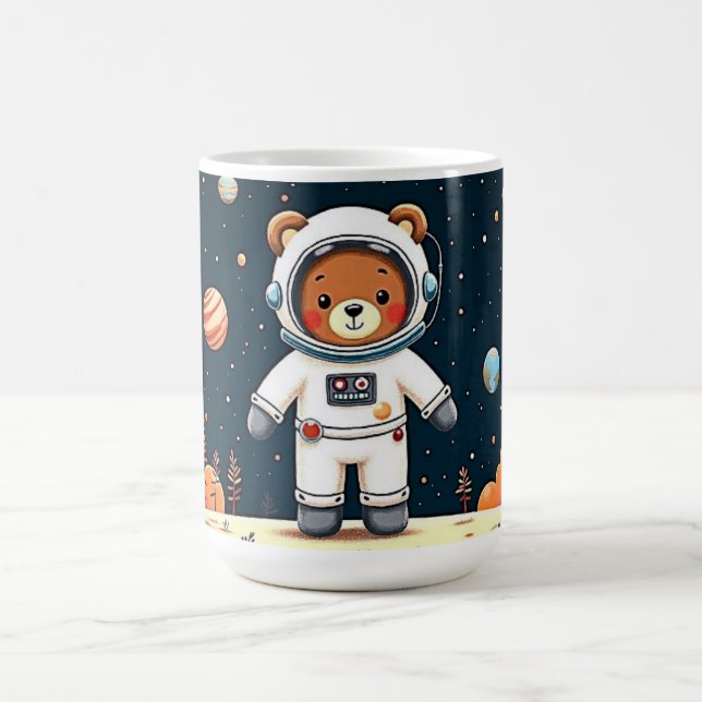 Caneca De Café Passeio pelo Planeta do Astronauta Teddy (Centro)