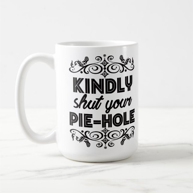 Caneca De Café Passivo Lover Agressivo De Café Silencioso Por Fav (Esquerda)