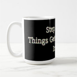 Caneca De Café "Passo a Passo" Design. Comprar Agora