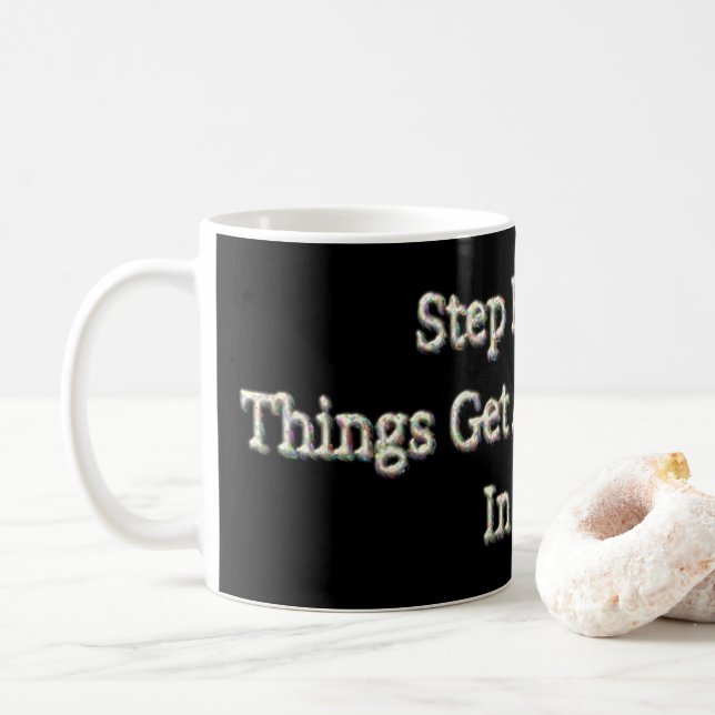 Caneca De Café "Passo a Passo" Design. Comprar Agora (Com Donut)