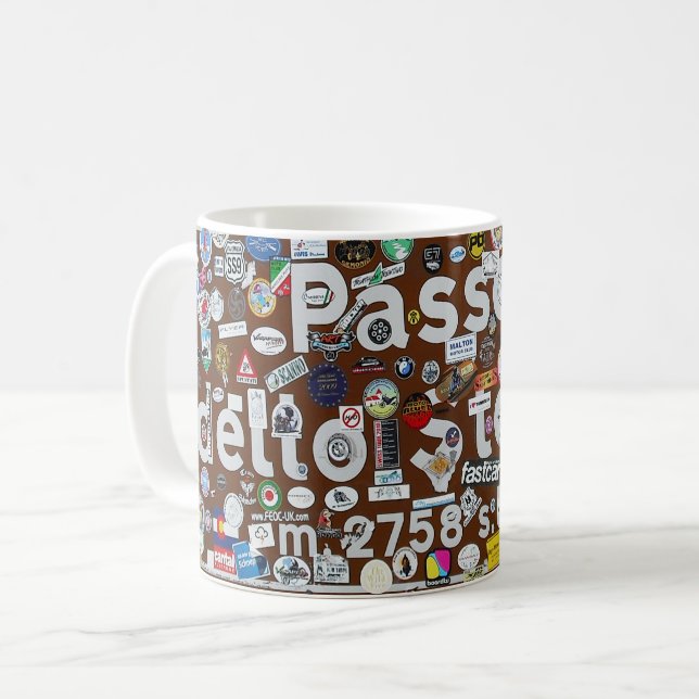 Caneca De Café passo dello Stelvio (Frente Esquerda)