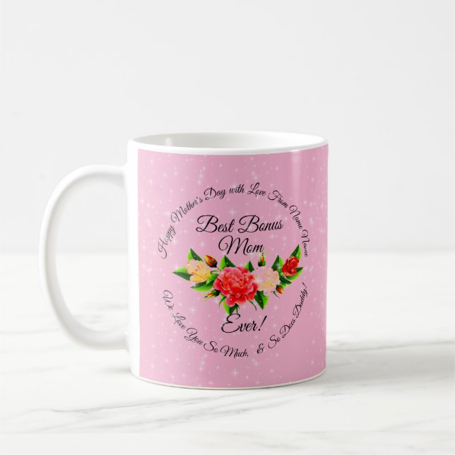 Caneca De Café Passo Mãe Bonus Dia de as mães Mãe (Esquerda)