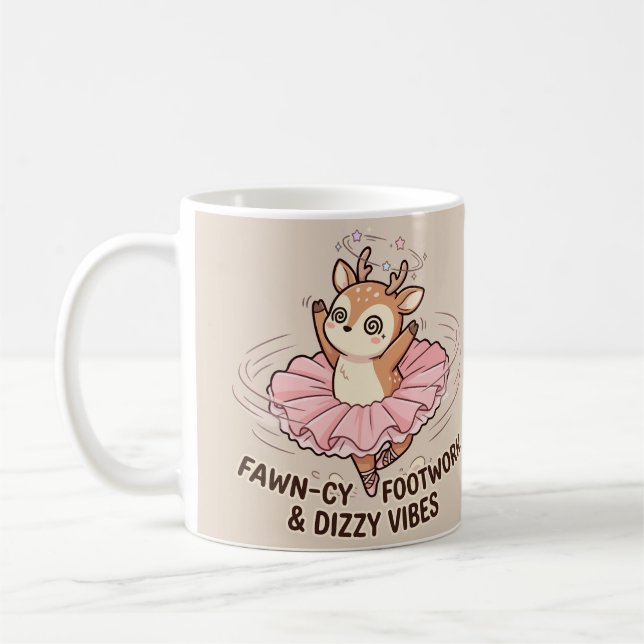 Caneca De Café Passos de Corça e Vibrações Tontas (Esquerda)