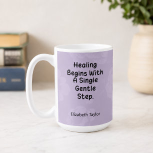 Caneca De Café Passos de Terapia Consciente para uma Jornada de C