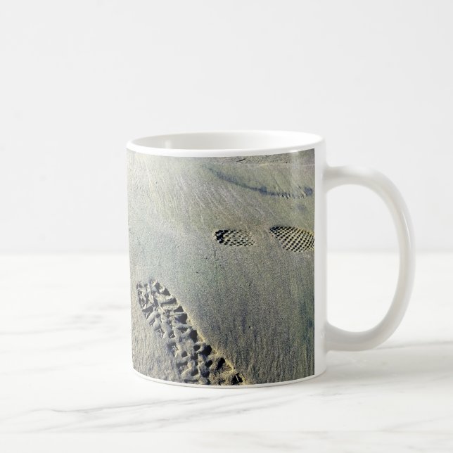 Caneca De Café Passos na areia (Direita)