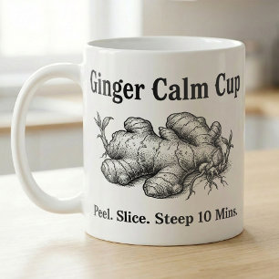 Caneca De Café Passos para Preparar Chá de Gengibre Arte