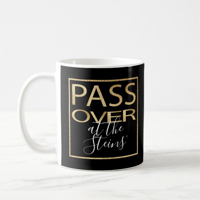 Caneca De Café Passover Mug 11 oz. Passover Clássico Dourado (Esquerda)