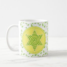 Caneca De Café Passover Mug 11oz. "Uma Páscoa doce" verde/amarelo