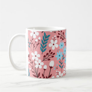 Caneca De Café Pasta Cor-de-rosa sem costura.
