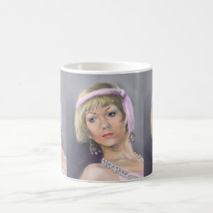 Caneca De Café Pasta de Retrato da Pulverização em Springtime