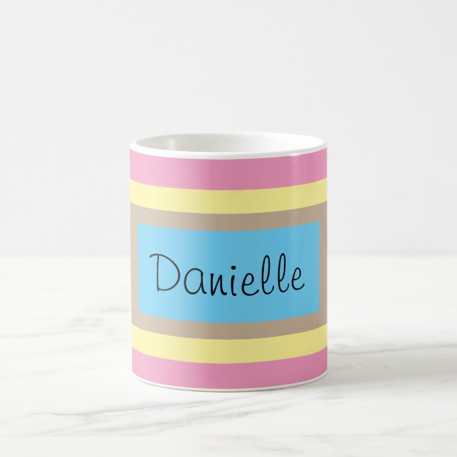 Caneca De Café Pastas multicores personalizadas (Centro)