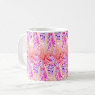 Caneca De Café Pastéis Coloridos Rosa Púrpura 4Josie