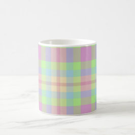Caneca De Café Pastéis macios Tartan