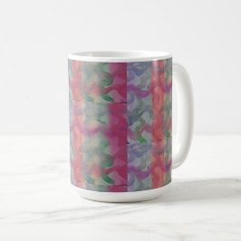 Caneca De Café Pastel Abstrato Art