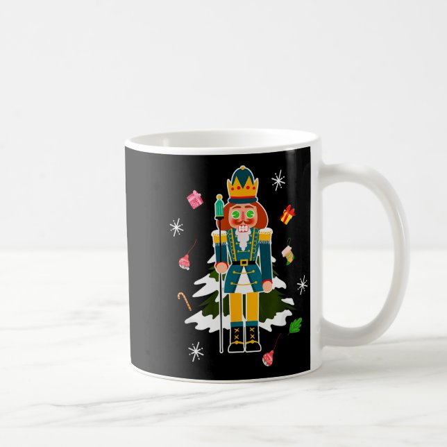 Caneca De Café Pastel Christmas Nutcracker In Snow Christmas  (Direita)