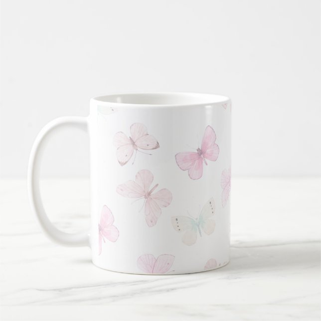Caneca De Café Pastel colours butterfly (Esquerda)