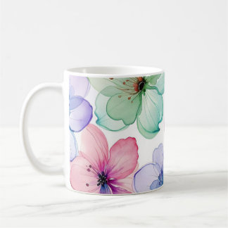 Caneca De Café Pastel de Flor