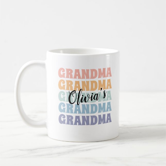 Caneca De Café Pastel de Retrô de Mug Personalizado de Oferta Pri (Esquerda)