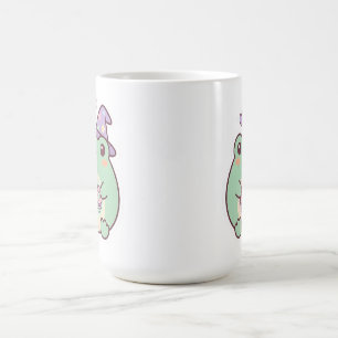 Caneca de Café Pastel do Mago Sapo Gamer Kawaii