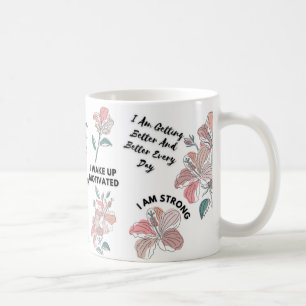 Caneca De Café Pastel Flowers Self Love