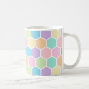 Caneca De Café Pastel Honeycomb Pattern Mug bonito