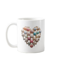 Pastel Jewel Heart Floral Art Mug — Cottagecore Cr