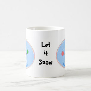 Caneca De Café Pastel Juling Snowman
