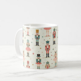 Caneca De Café Pastel Nutcrackers e Ballerinas
