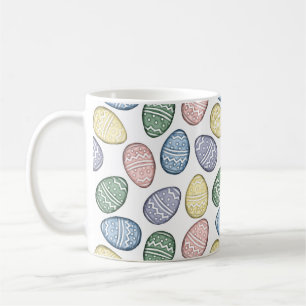 Caneca De Café Pastel Ovos de Páscoa Café