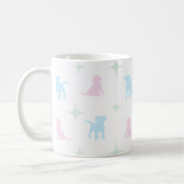 Caneca De Café Pastel Puppies Café Mug
