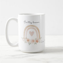 Pastel Rainbow Mug com Mensagem Personalizada Cute