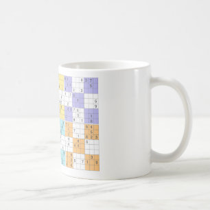 Caneca De Café pastel sudoku
