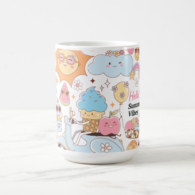Caneca De Café Pastel Summer Vibes (Centro)