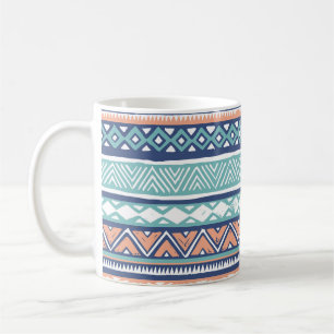 Caneca De Café Pastel tribal Navajo: padrão perfeito.