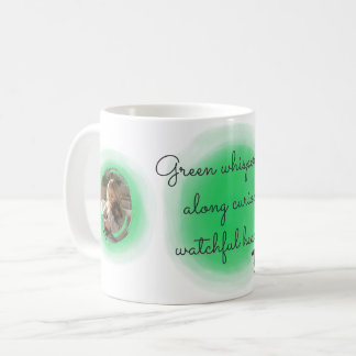 Caneca De Café Pastel Verde Aquarela Dachshund Personalizado