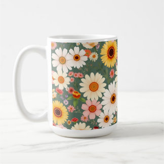 Caneca De Café Pastel Wildflower coffee mug