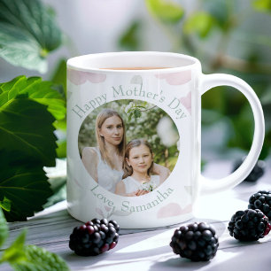 Caneca De Café Pastel Wildflower Mug com Fotografia e Texto Perso
