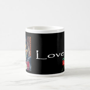 Caneca De Café Pastor Alemão de Motoqueiro