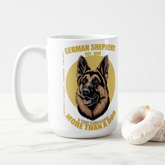 Caneca De Café Pastor Alemão Mais do que um Cão Leal Valente Inte