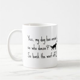 Caneca De Café Pastor Alemão Meu Cachorro Tem Ansiedade Afaste-se