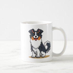 Caneca De Café Pastor australiano bonito-23145