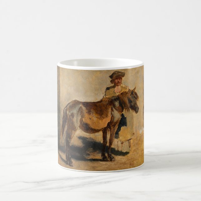 Caneca De Café Pastor com cavalo (Arte Equestre) (Centro)