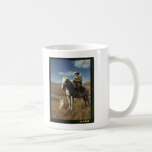 Caneca De Café Pastor com seu cavalo e cachorro na Gravelly Range