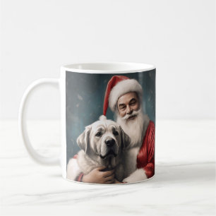 Caneca De Café Pastor da Anatólia com Natal do Papai Noel