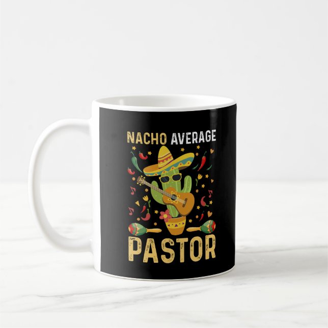 Caneca De Café Pastor Médio Nacho Líder Religioso Cinco De Maio (Esquerda)