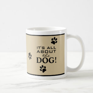 Caneca De Café Pata Cachorra Cachorra Imprime Tipografia Engraçad