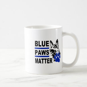 Caneca De Café Patas Azuis; Cachorro Policial; Vinheta